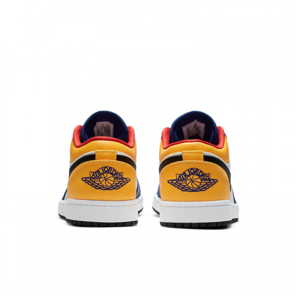 Air Jordan 1 Low  White Deep Royal Blue  553558-123