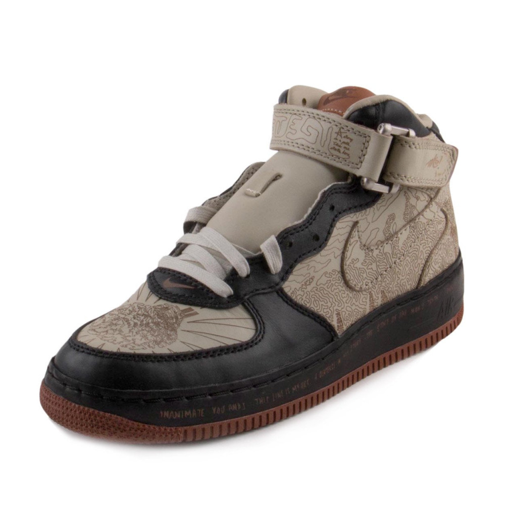 Nike Air Force 1 Mid  Beige Black  309379-011