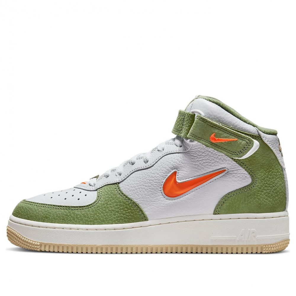 Nike Air Force 1 Mid QS  Olive Green Total Orange  DQ3505-100
