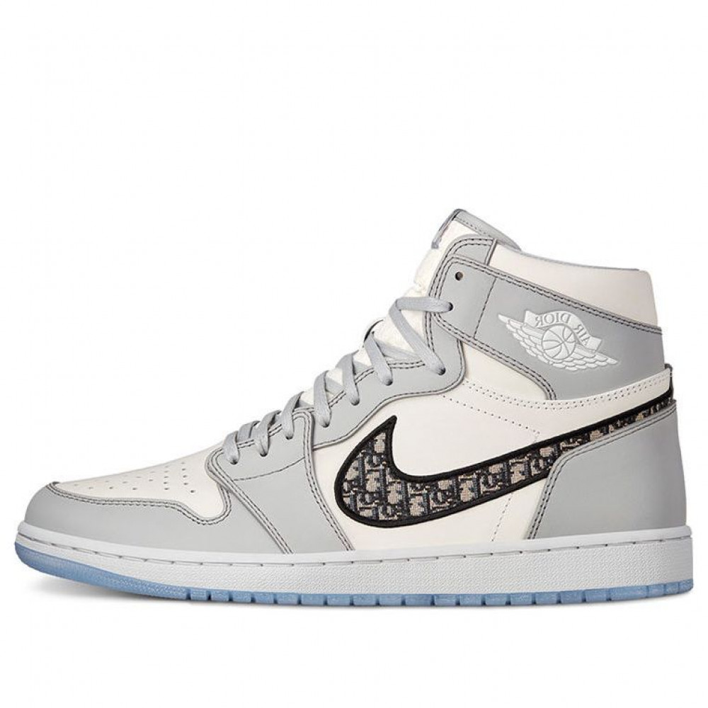 Air Jordan 1 High OG x Dior White Wolf Grey CN8607-002 Air Jordan 1 High OG x Dior White Wolf Grey CN8607-002