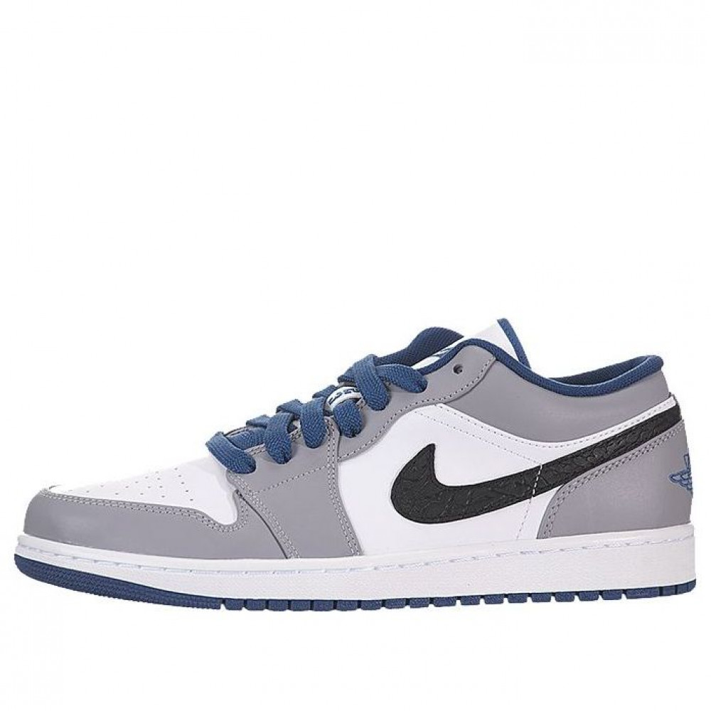 Air Jordan 1 Low  Cement True Blue  553558-103