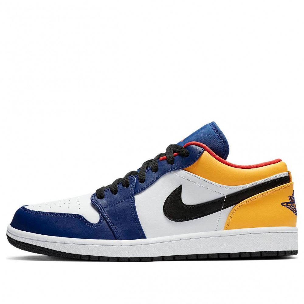 Air Jordan 1 Low  White Deep Royal Blue  553558-123