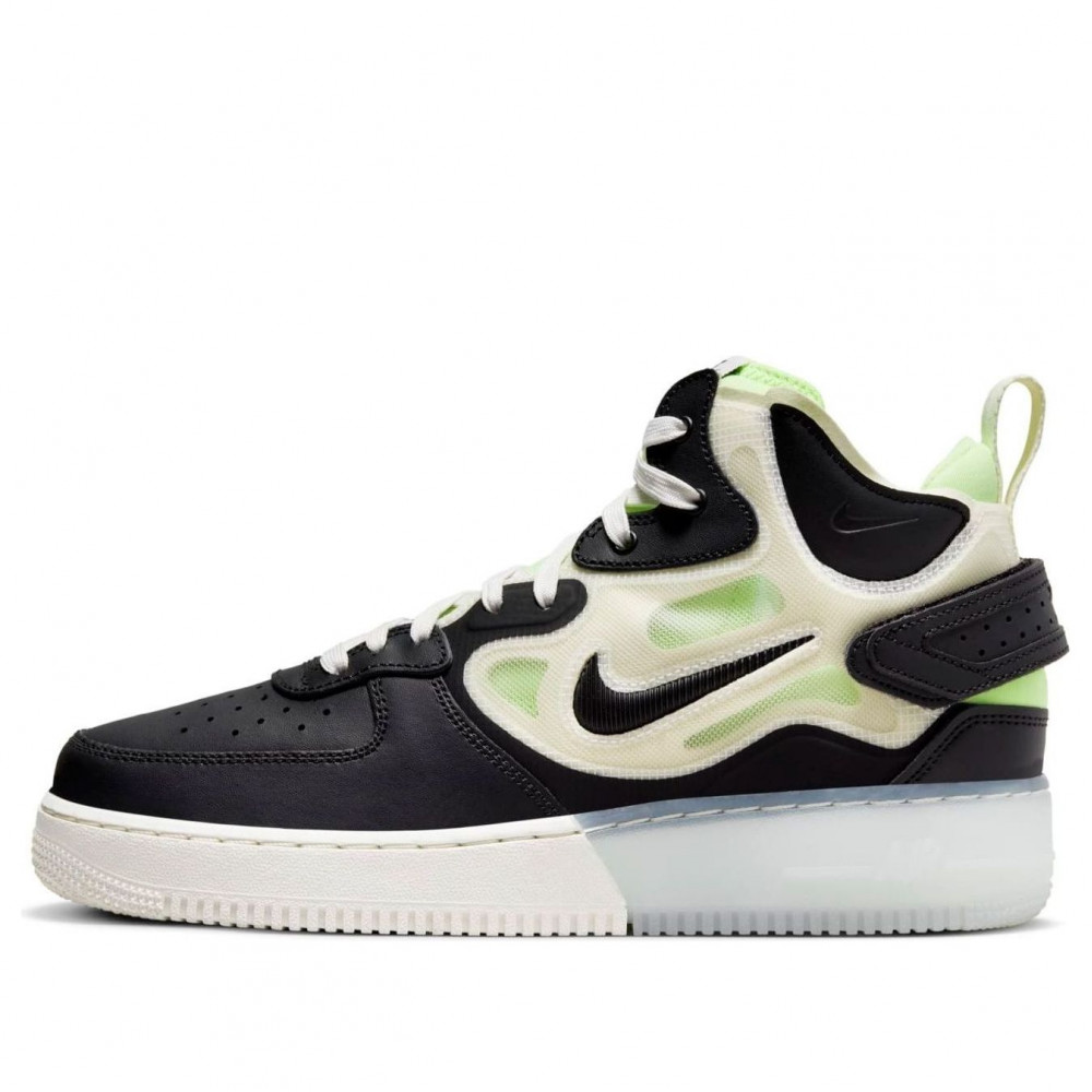 Nike Air Force 1 Mid React Black Neon DQ1872-100 Nike Air Force 1 Mid React Black Neon DQ1872-100