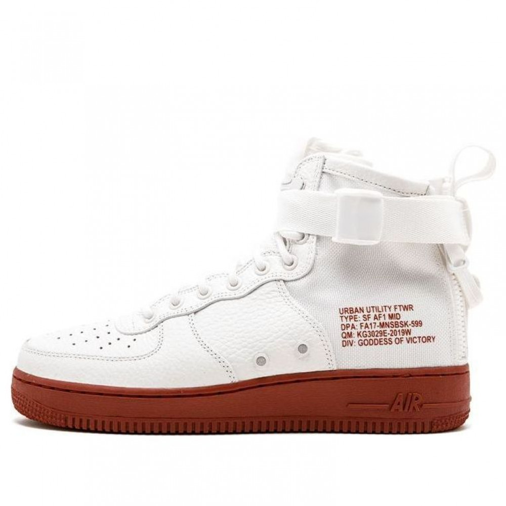 Nike SF Air Force 1 Mid  Red Ivory  917753-100