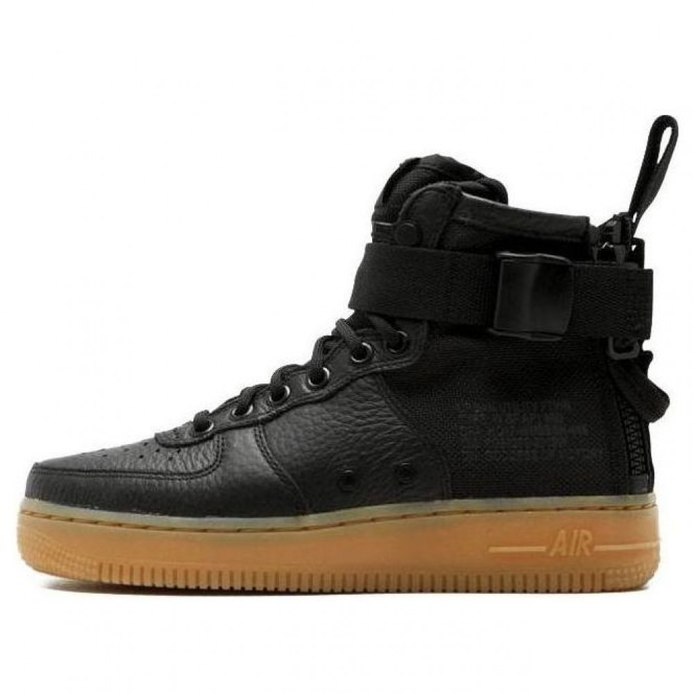 (WMNS) Nike SF Air Force 1 Mid  Black Gum  AA3966-002