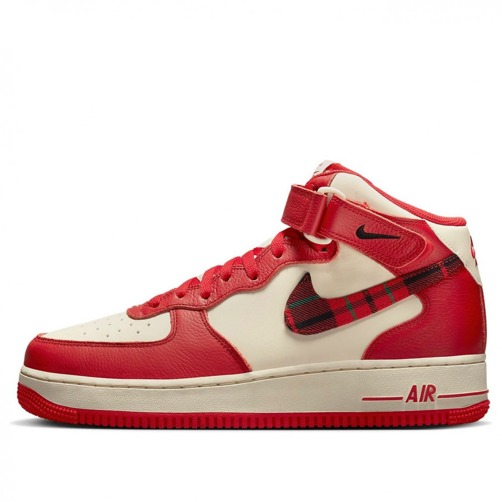 Nike Air Force 1 Mid  07 LX  Red Plaid  DV0792-101