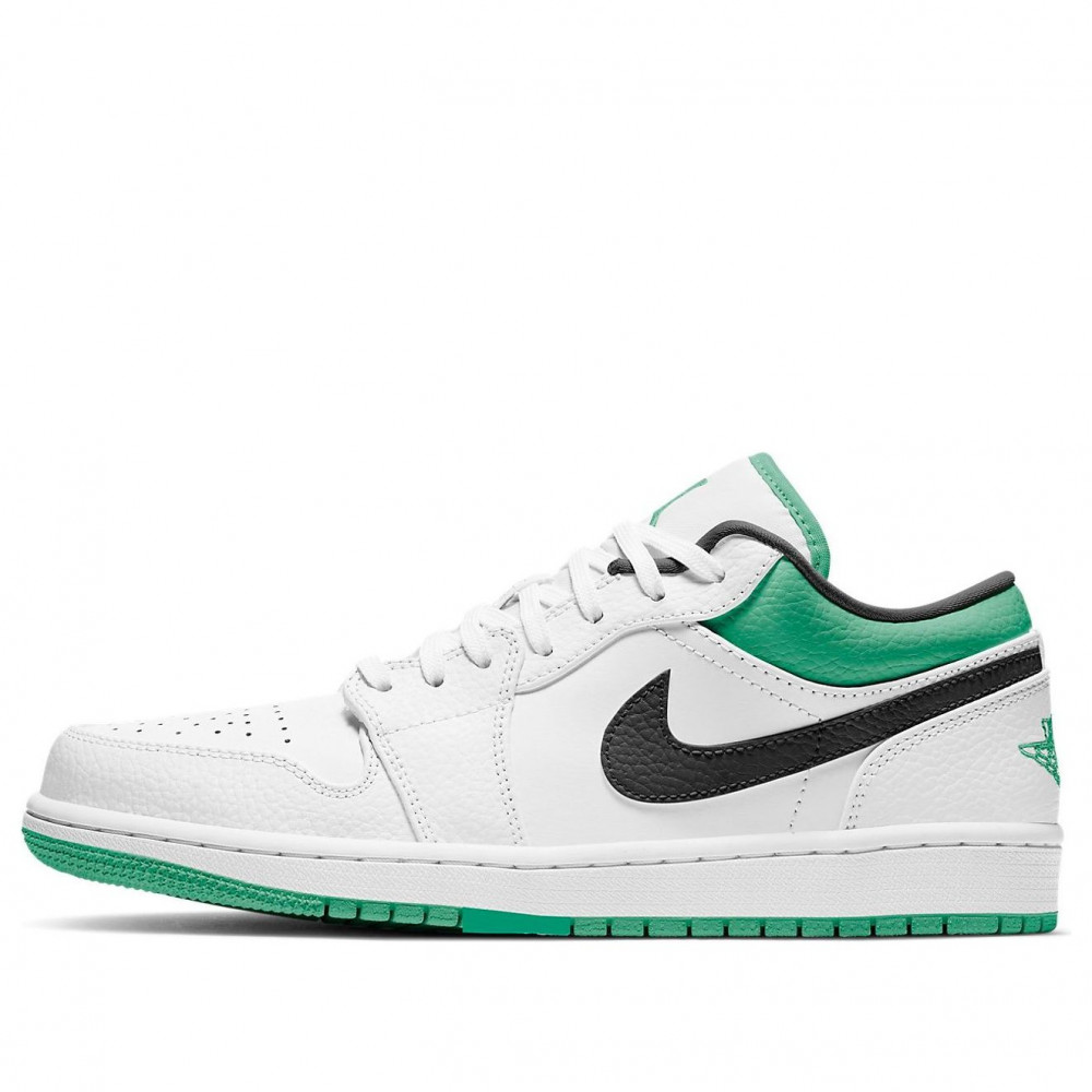 Air Jordan 1 Low White Lucky Green 553558-129 Air Jordan 1 Low White Lucky Green 553558-129
