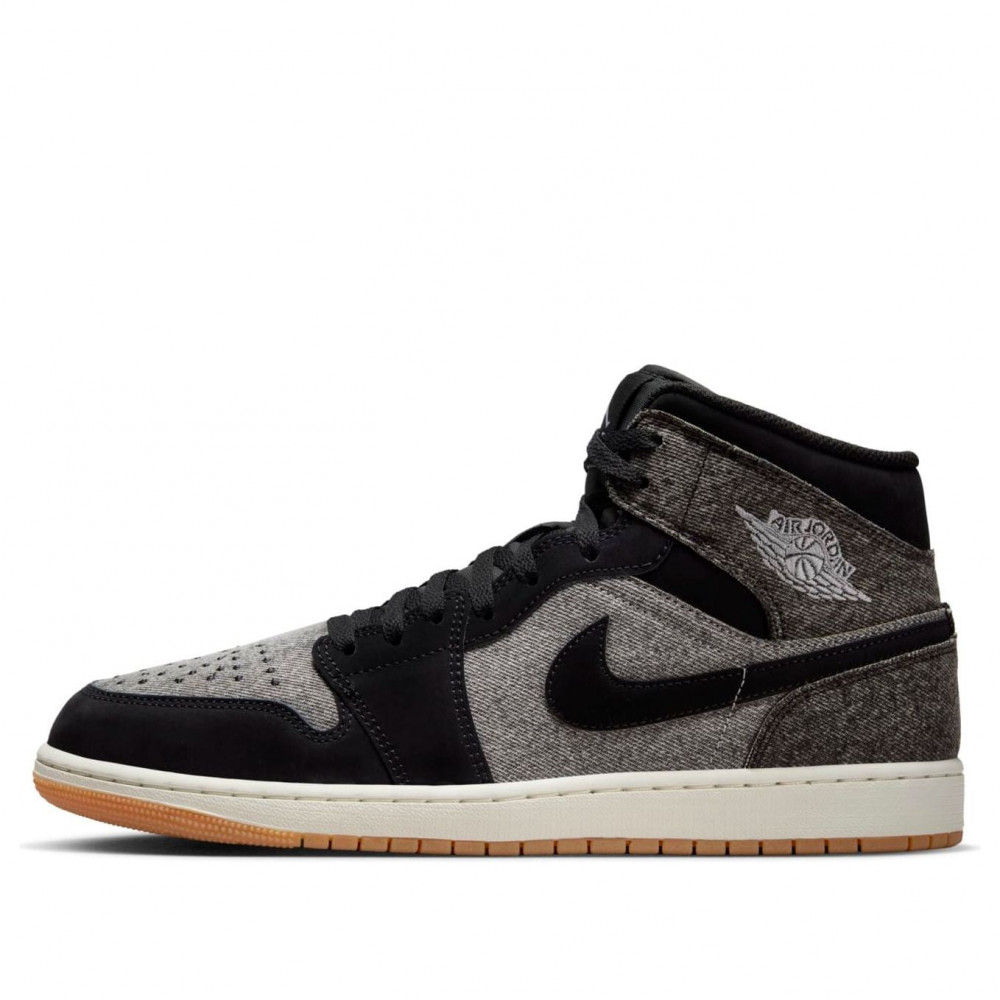 Air Jordan 1 Mid SE Black Denim HJ4363-001 Air Jordan 1 Mid SE Black Denim HJ4363-001