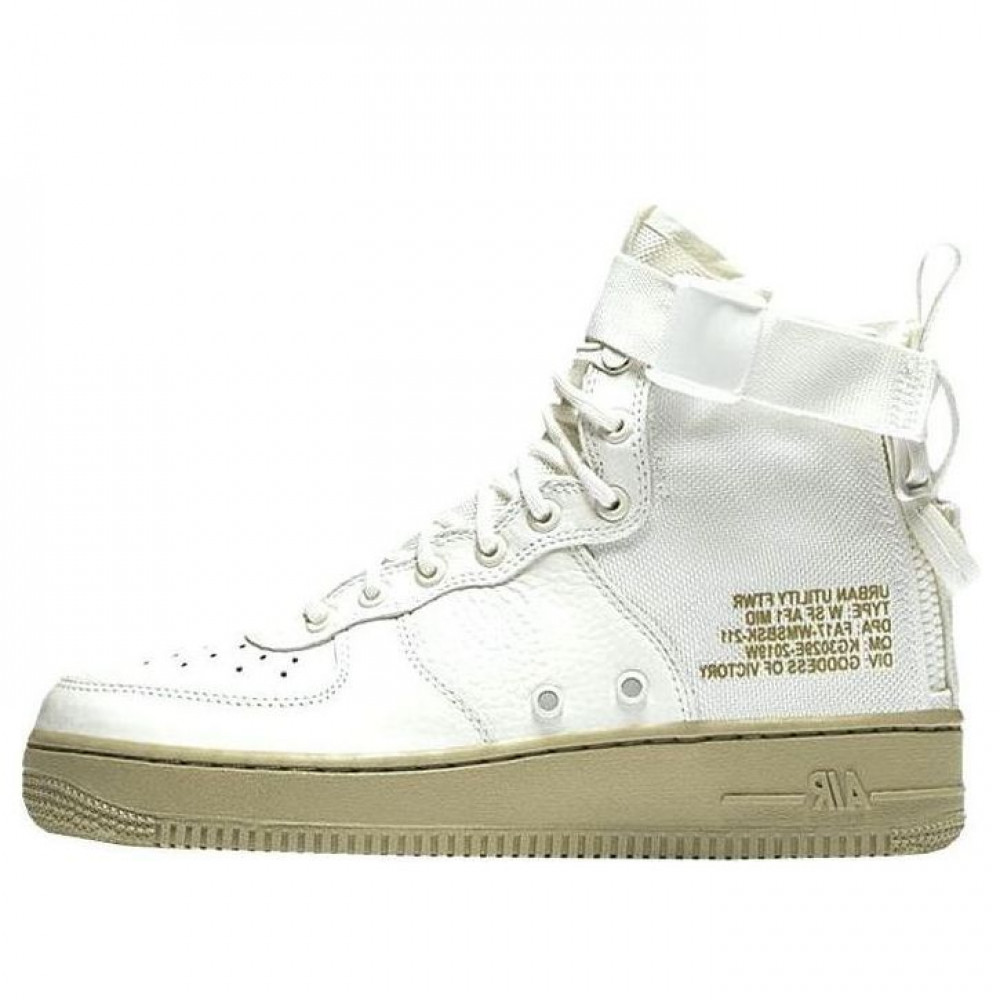 (WMNS) Nike SF Air Force 1 Mid  Olive Ivory  AA3966-100
