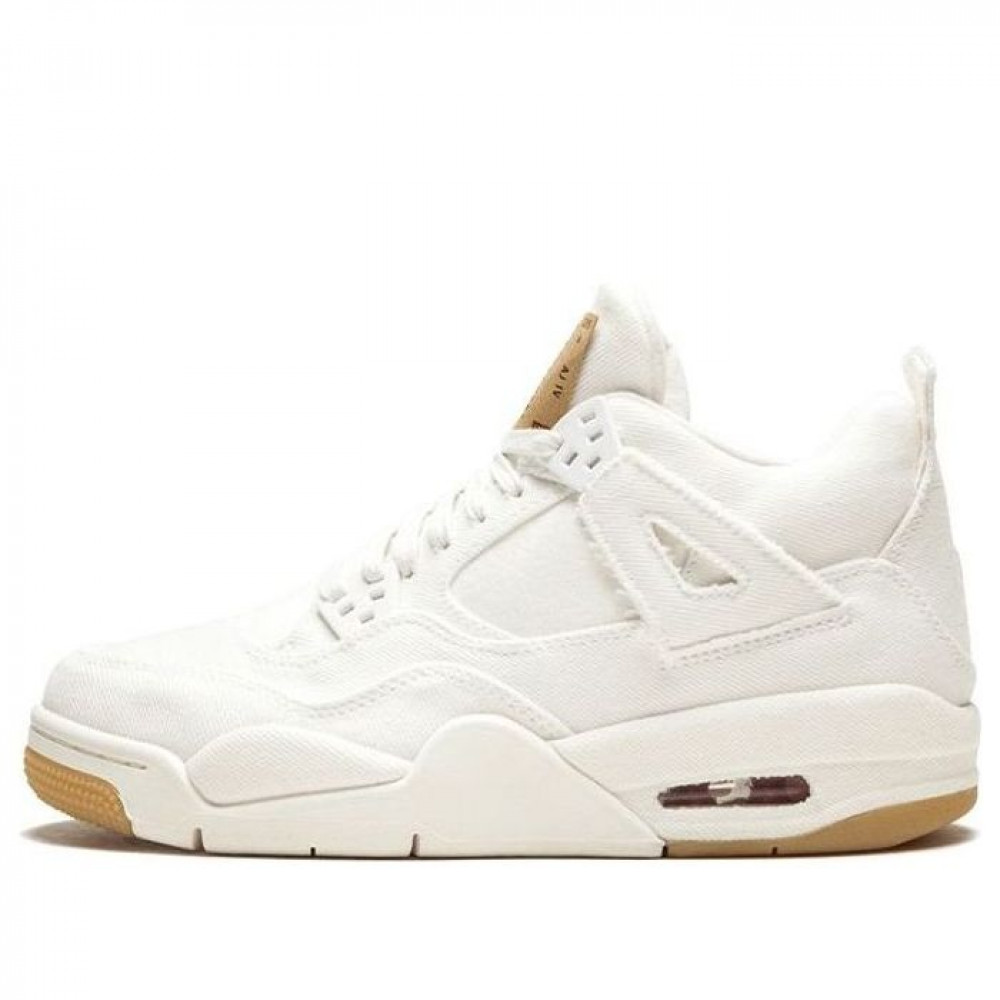 Air Jordan 4 Retro x Levi s  White Denim  AQ9103-100