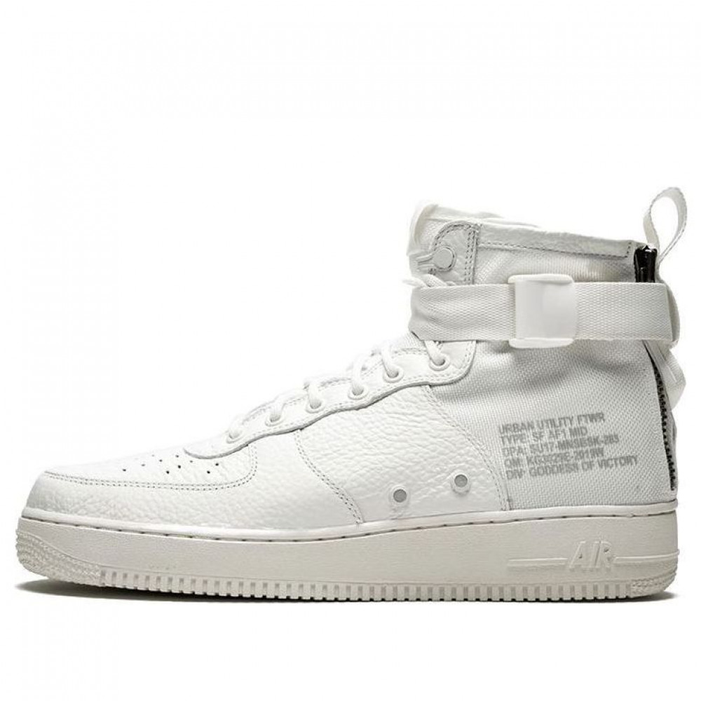 Nike SF Air Force 1 Mid  Triple Ivory  AA6655-100