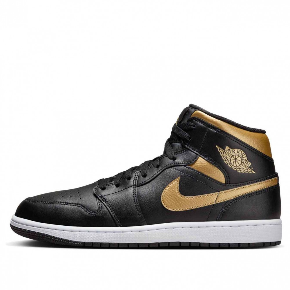 Air Jordan 1 Mid Black Metallic Gold DQ8426-071 Air Jordan 1 Mid Black Metallic Gold DQ8426-071