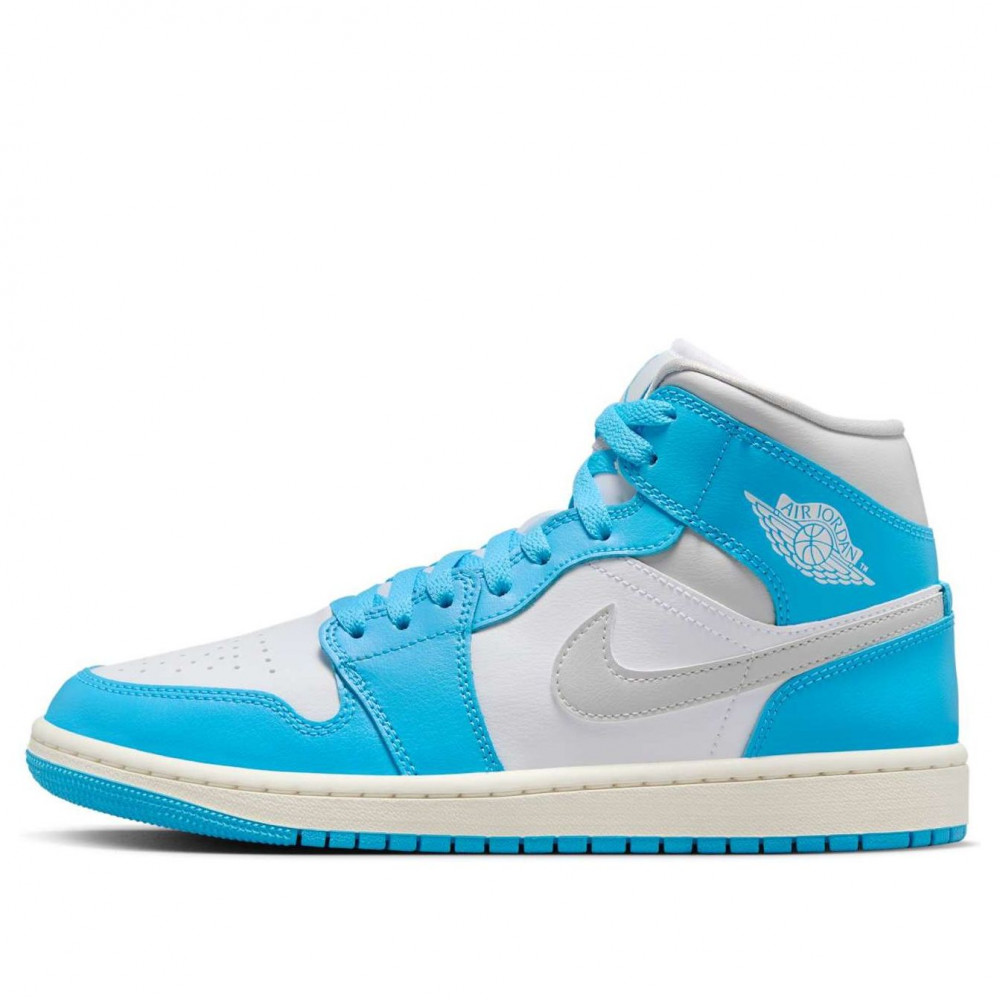 (WMNS) Air Jordan 1 Mid  Dark Powder Blue  BQ6472-400
