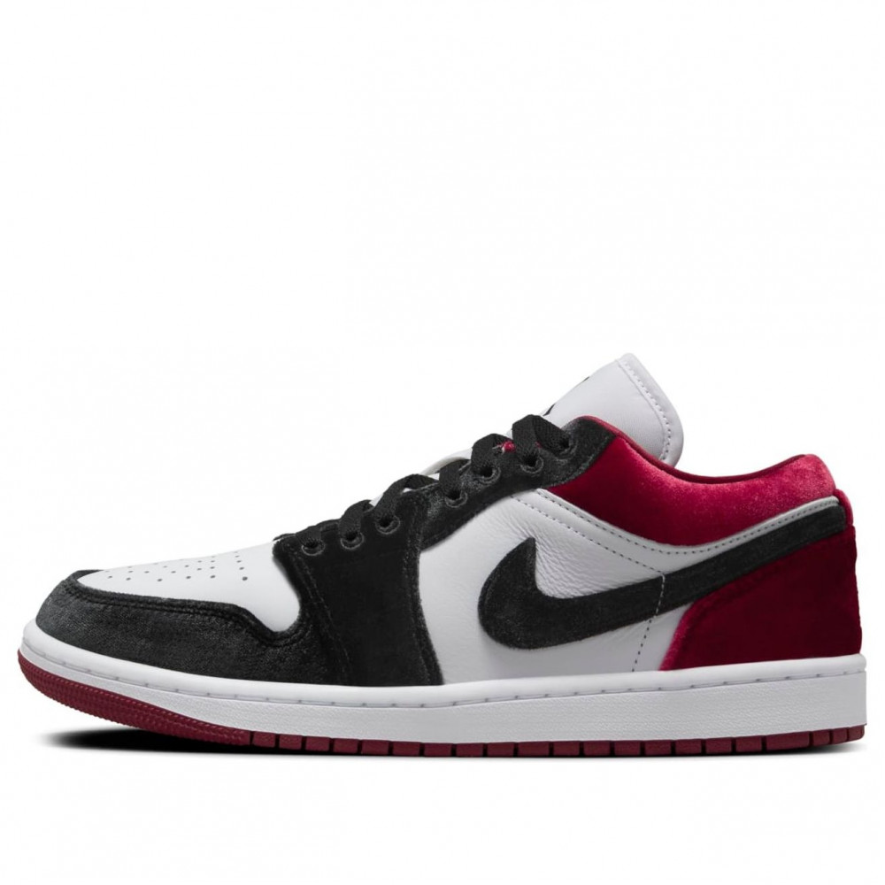 (WMNS) Air Jordan 1 Low SE Velvet Black Toe FZ3242-001 (WMNS) Air Jordan 1 Low SE Velvet Black Toe FZ3242-001